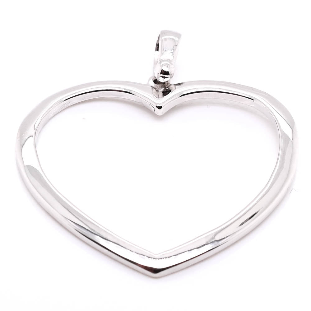 10KT Yellow Gold 30mm Heart Pendant.