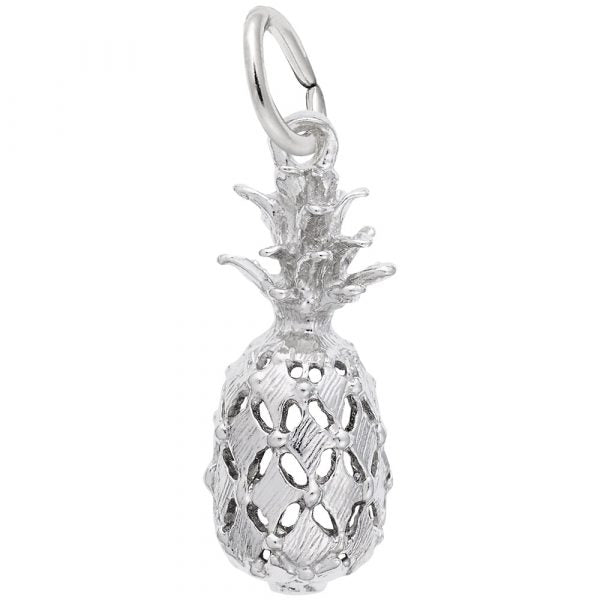 Rembrandt Sterling Silver Pineapple Charm.