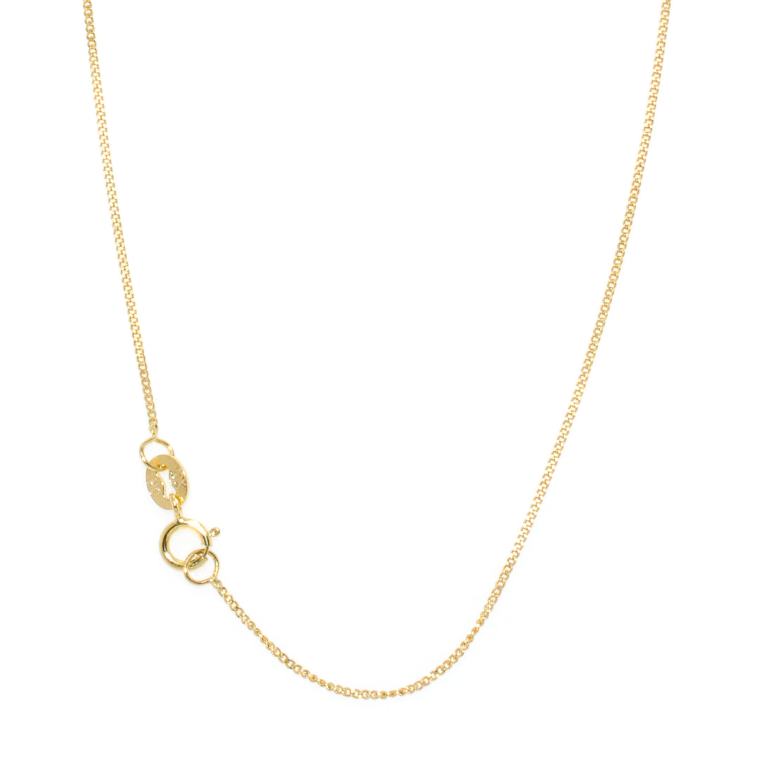 10KT Yellow Gold 20" .5MM Curb Chain.