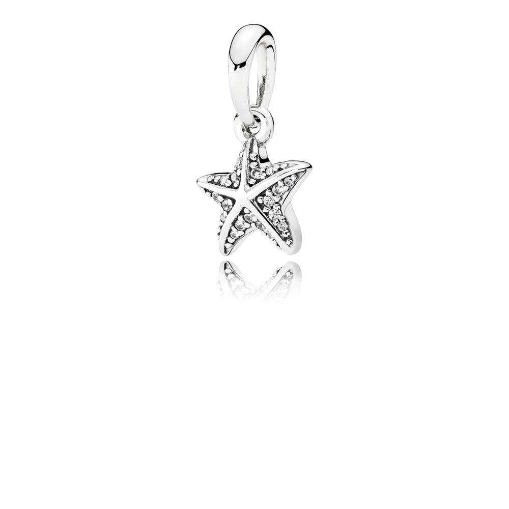 Tropical Starfish, Clear CZ