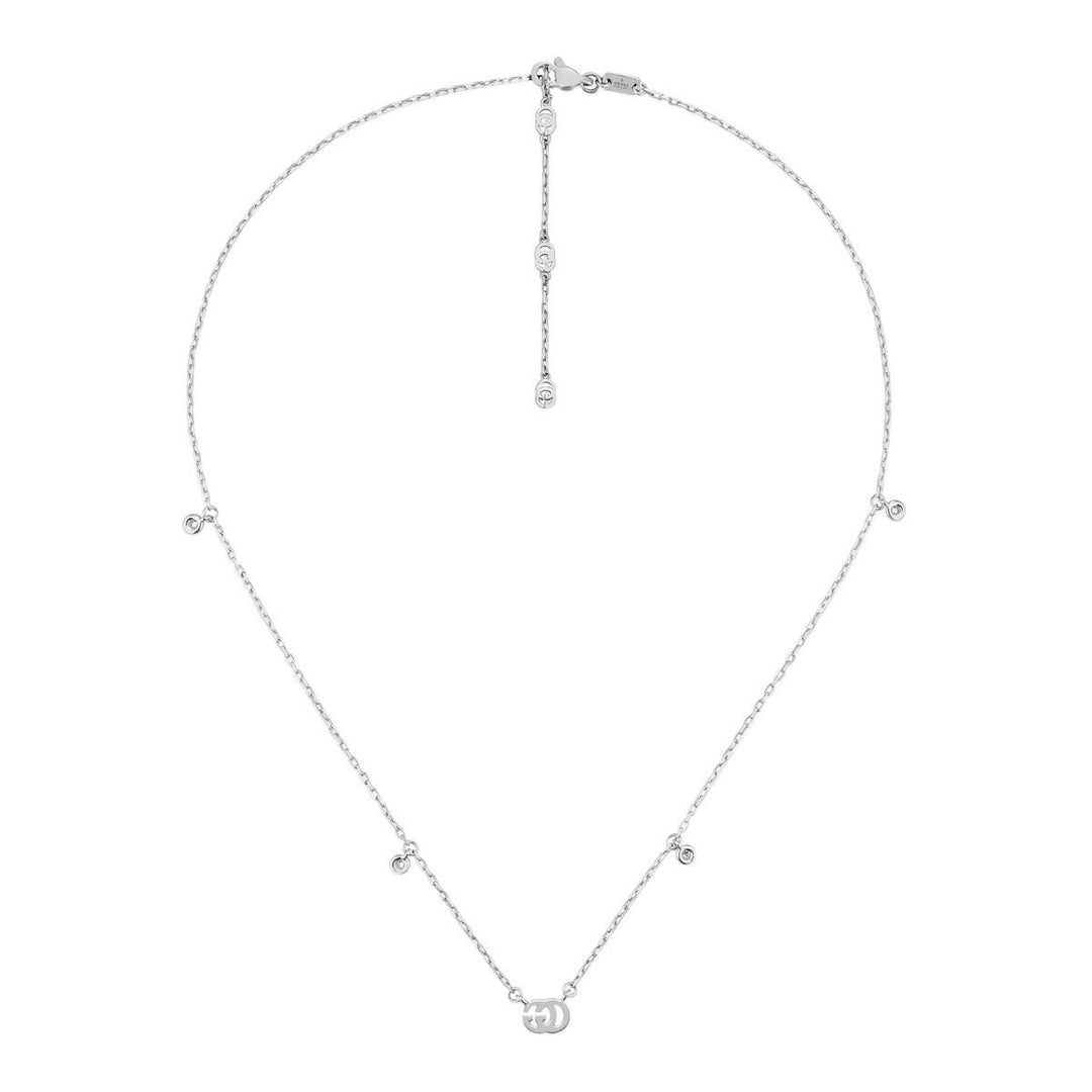 Gucci GG Running necklace in white gold