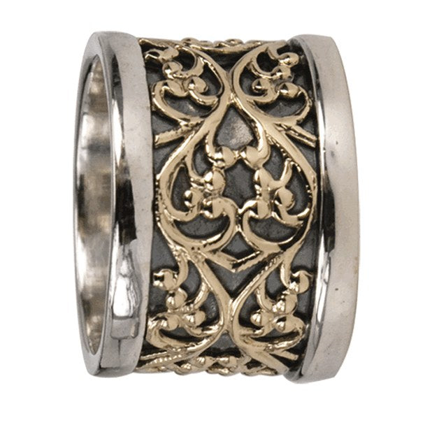 Feel, Meditation Ring, Sterling Silver, 9KT. Size 8