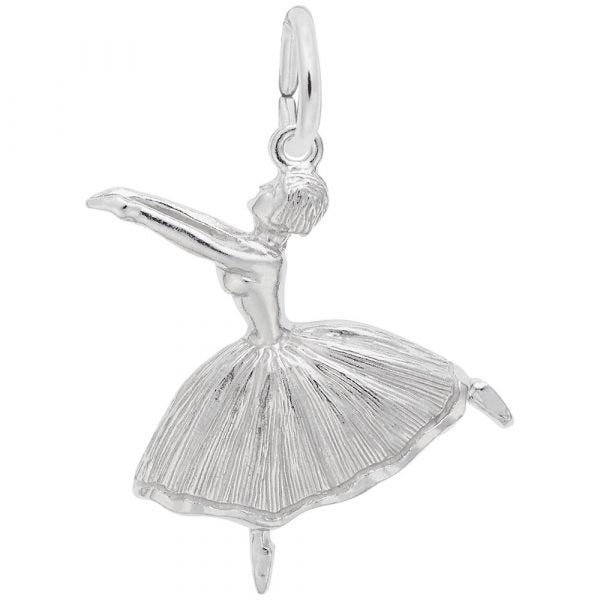 Rembrandt Sterling Silver Ballet Dancer Charm.
