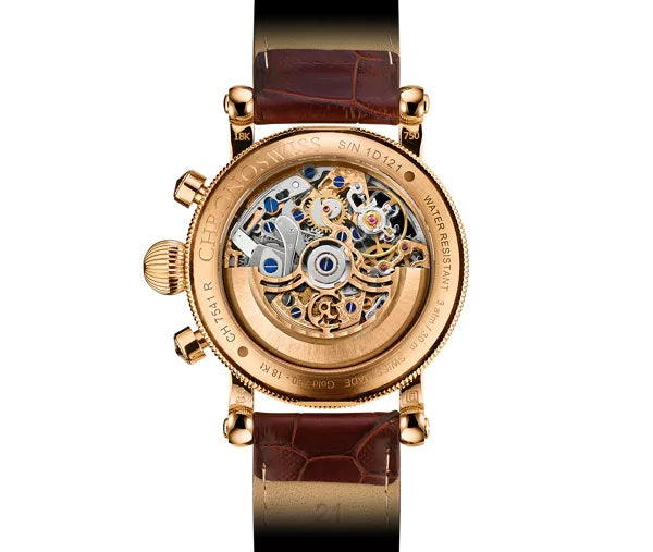 Chronoswiss Opus 18KT Red Gold 41mm Chronograph Skeleton Automatic Watch. CH-7541SR/13-2