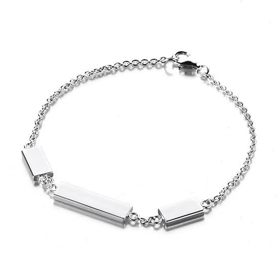 Sterling silver 7.5" 3 Bar Bracelet.