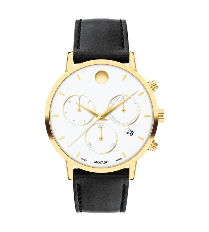 Movado Museum Classic 42mm Chronograph Quartz Watch. 0607888