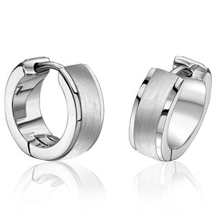 Italgem steel 12mm Huggies Earrings.