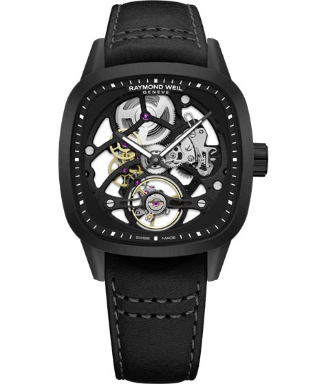 Raymond Weil Freelancer 40x40mm Automatic Cushion Skeleton Limited Edition Watch.2795-BKC-20000.