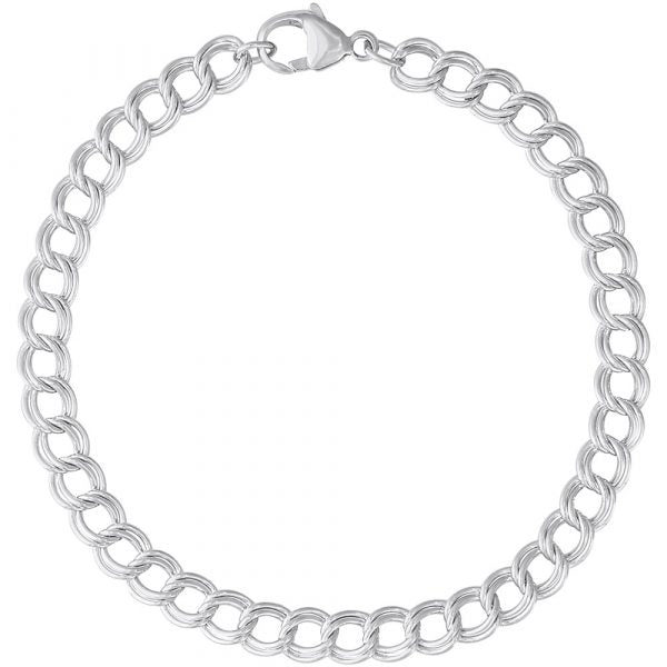 Rembrandt Sterling Silver 7.5" Link Bracelet.