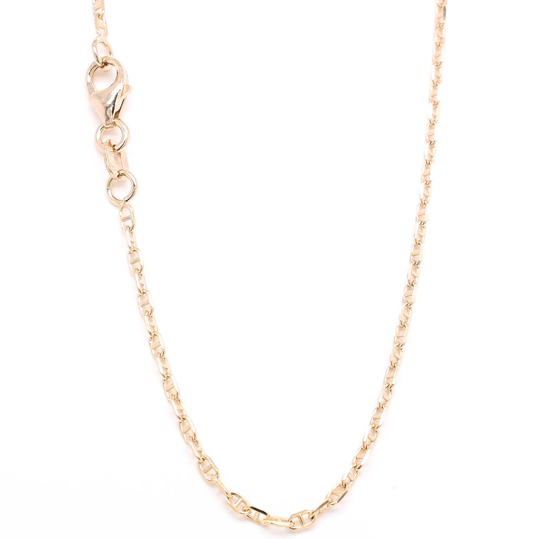 10KT Yellow Gold 22" 1.5mm Anchor Chain.