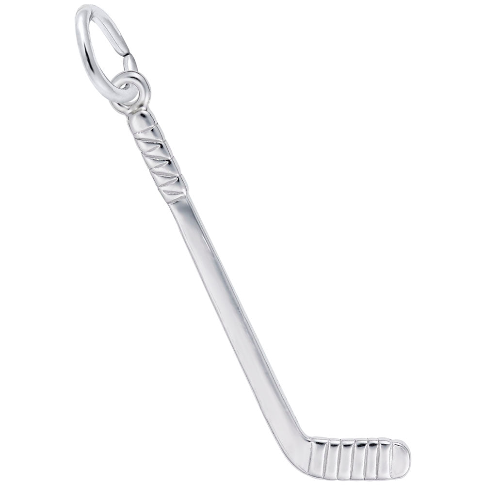 Rembrandt Sterling Silver Hockey Stick Charm.