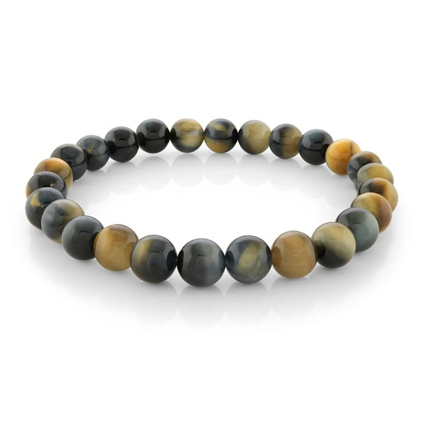 Italgem Steel 8" Dreams Tigers Eye Stretch Bracelet.