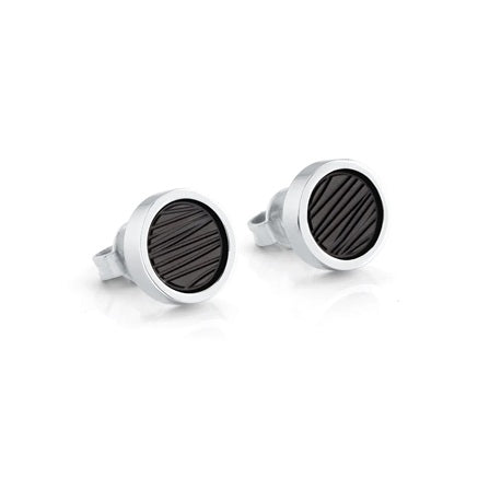 Italgem Steel 9mm Stud Earrings.