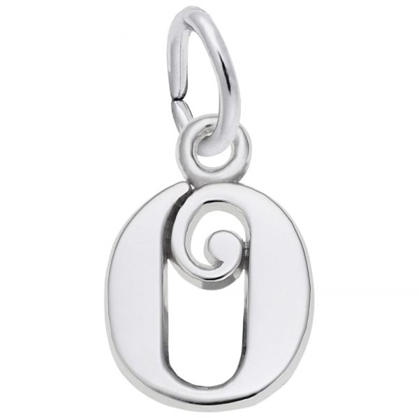 Rembrandt Sterling Silver Initial 'O' Charm.
