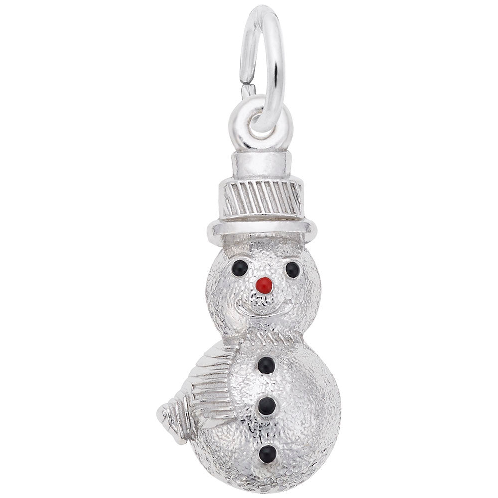 Rembrandt Sterling Silver Snowman Charm.