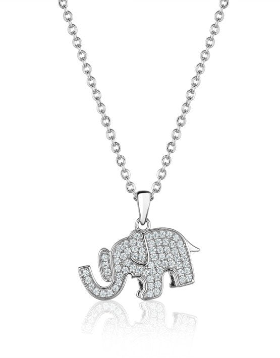 Larus Sterling Silver 18" C.Z Necklace.
