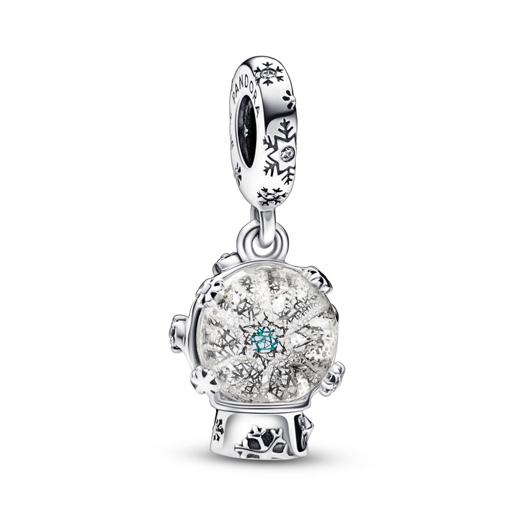Snowflake Snow Globe Dangle Charm