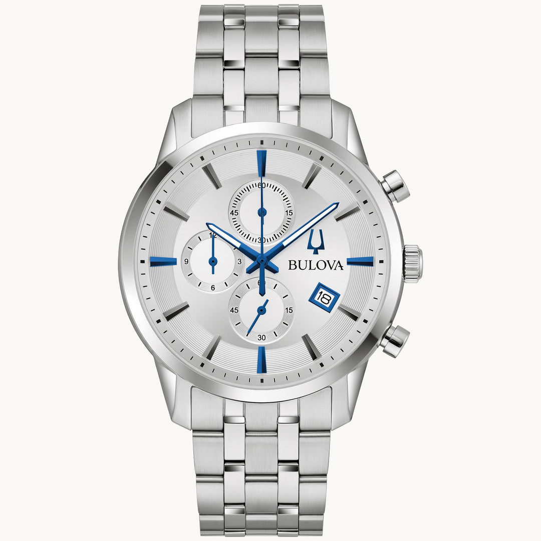 Bulova Sutton 41mm Chronograph Quartz Watch. 96B404.