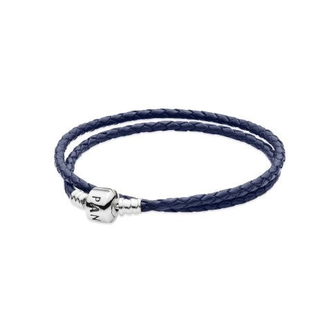 Leather Dark Blue-Double