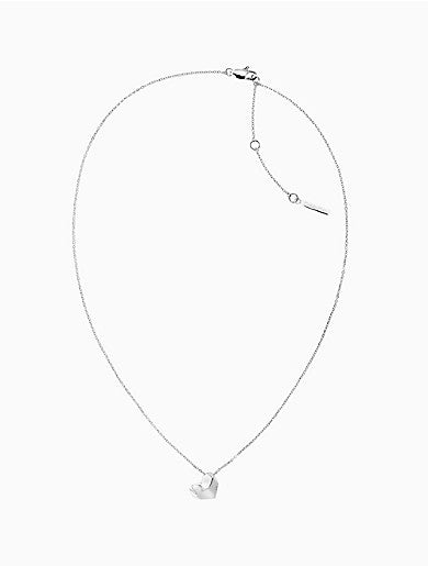 Calvin Klein Stainless Steel 18" Modern Heart Necklace.