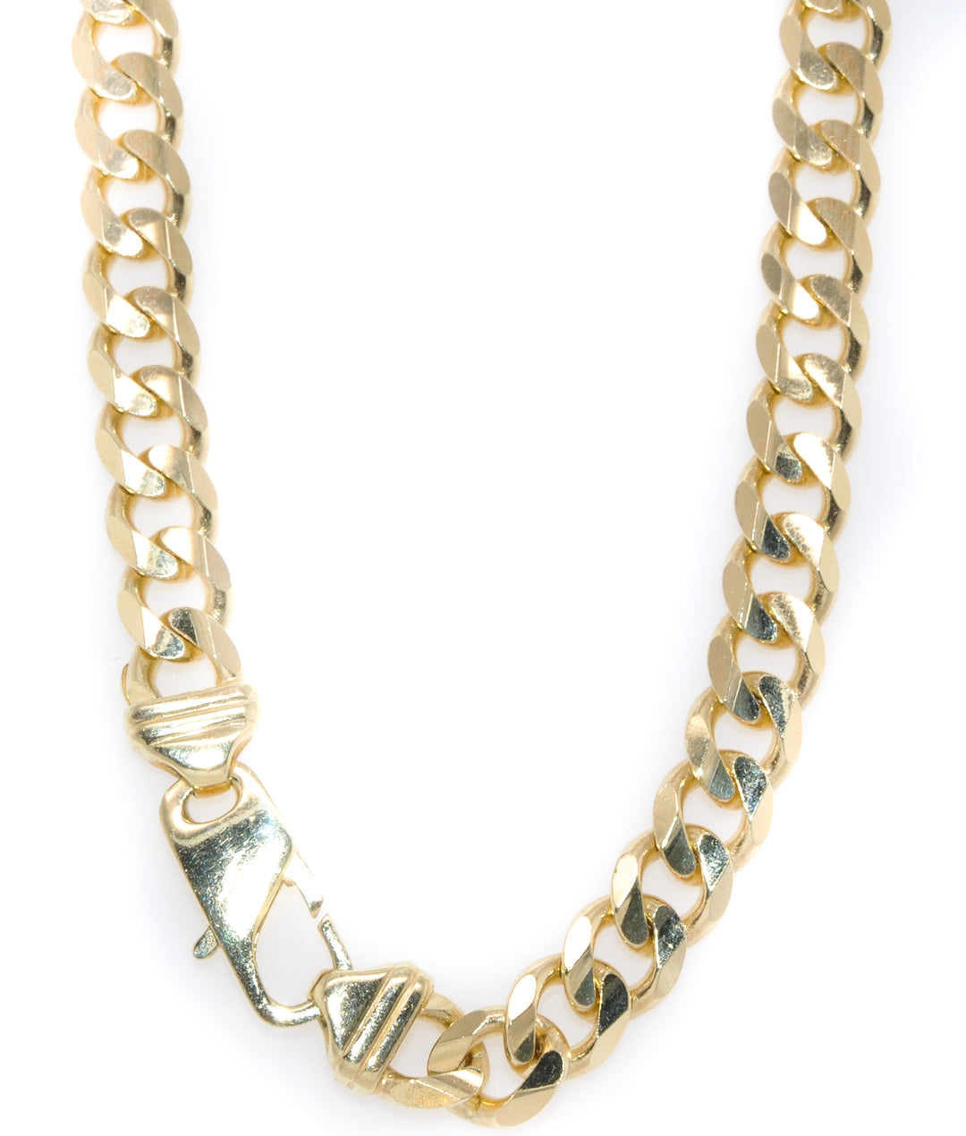 14KT Yellow Gold 24" 6mm Hollow Cuban Link Chain.