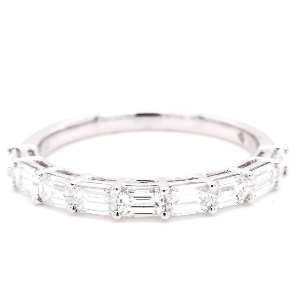 14KT White Gold 1.00CTW LAB Grown Diamond Wedding Band.