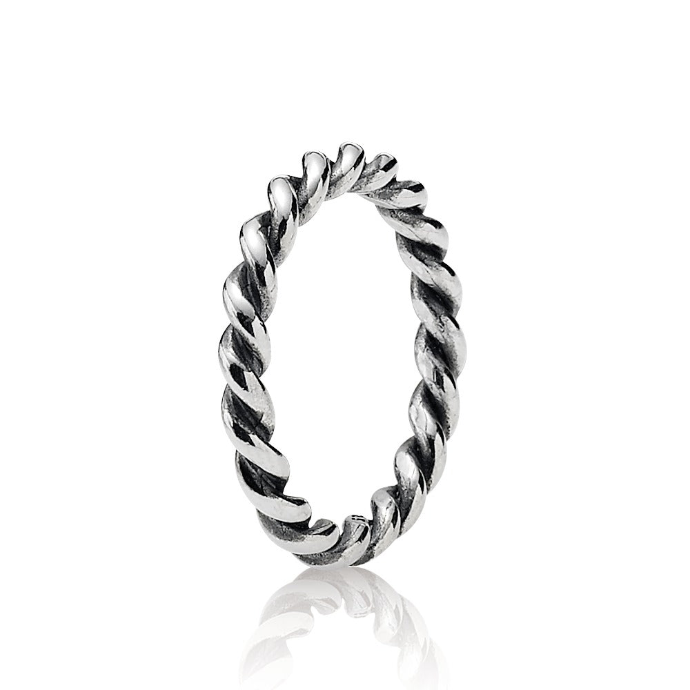 Pandora twist swirling band ring store