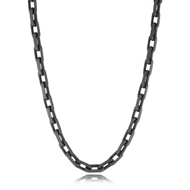 Italgem steel 22" 7mm Oval Link IP Plated chain.