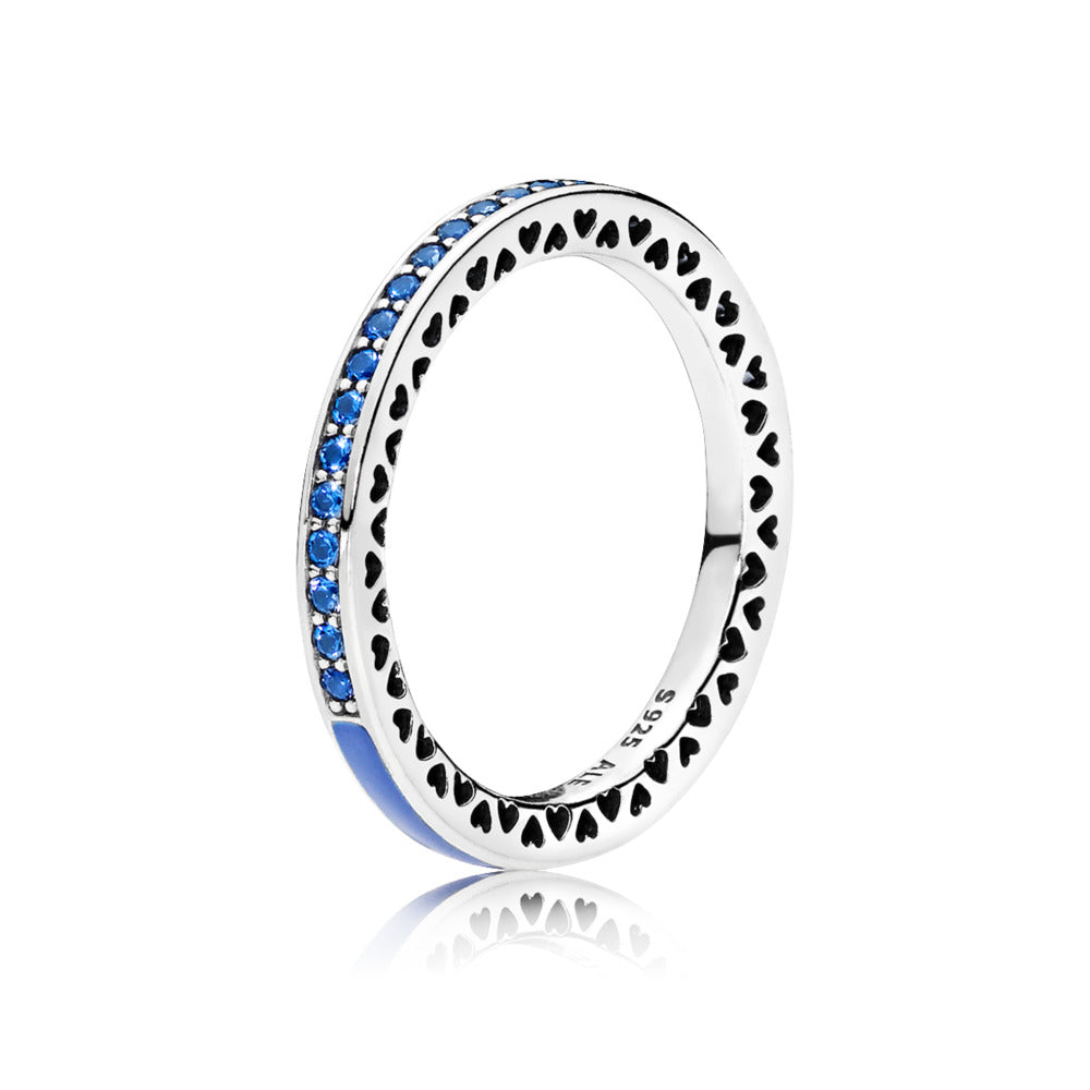 Radiant Hearts of PANDORA, Princess Blue Enamel & Royal Blue Crystals