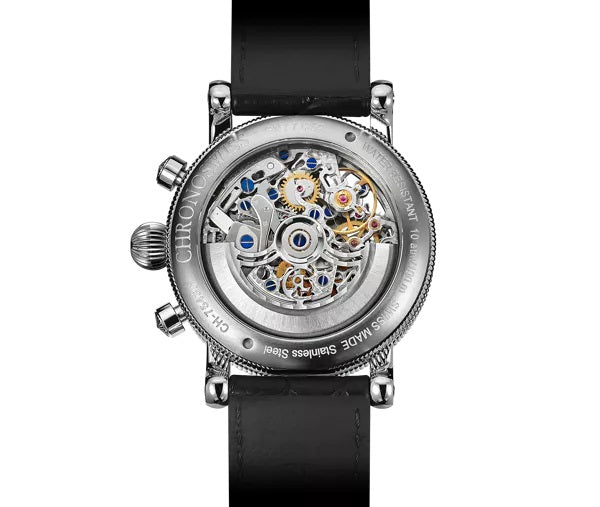 Chronoswiss Sirius 41mm Chronograph Skeleton Automatic Watch. CH-7543.1S-SI/11-2