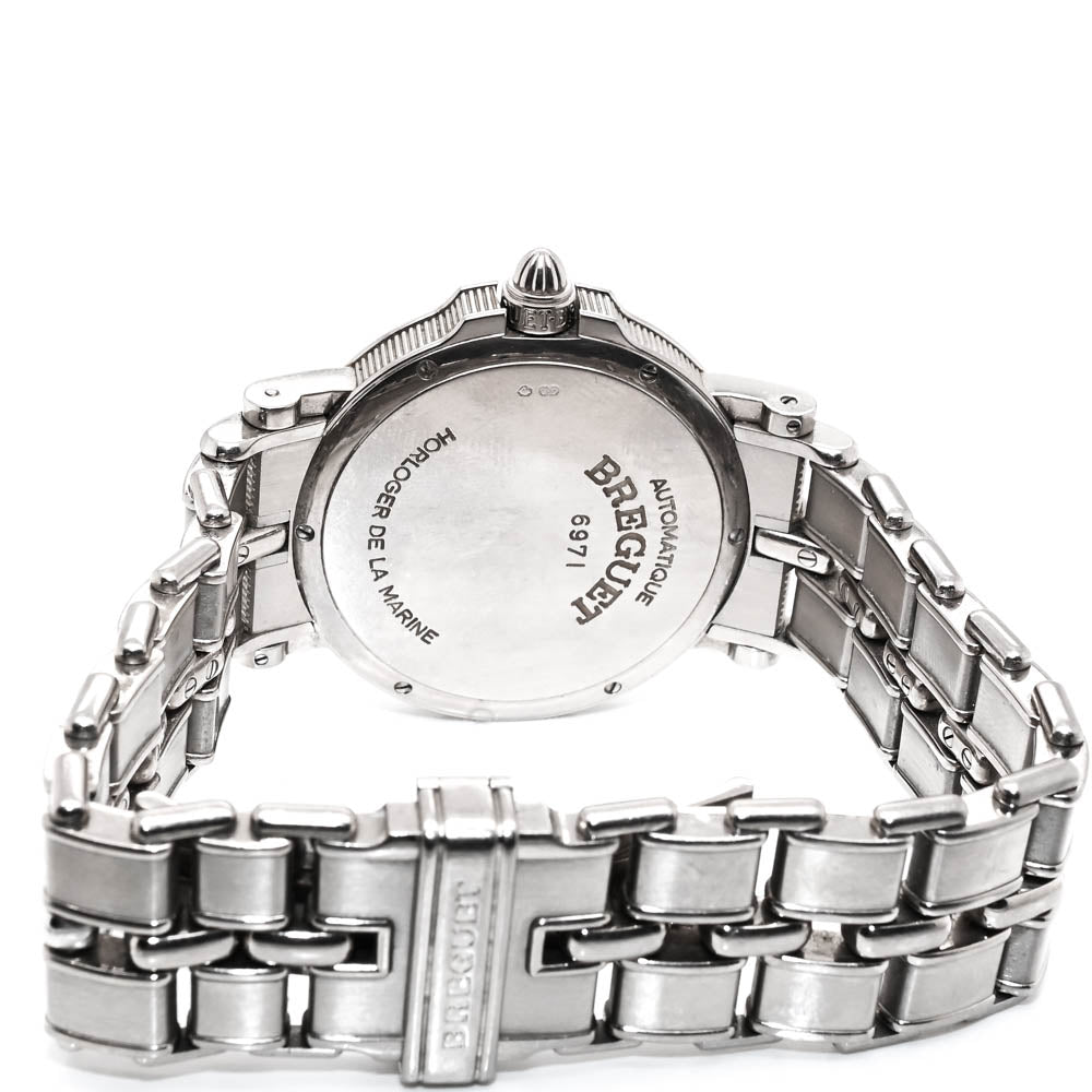 Pre-Owned Breguet Marine Solid 18KT White Gold 34mm Automatic Watch.