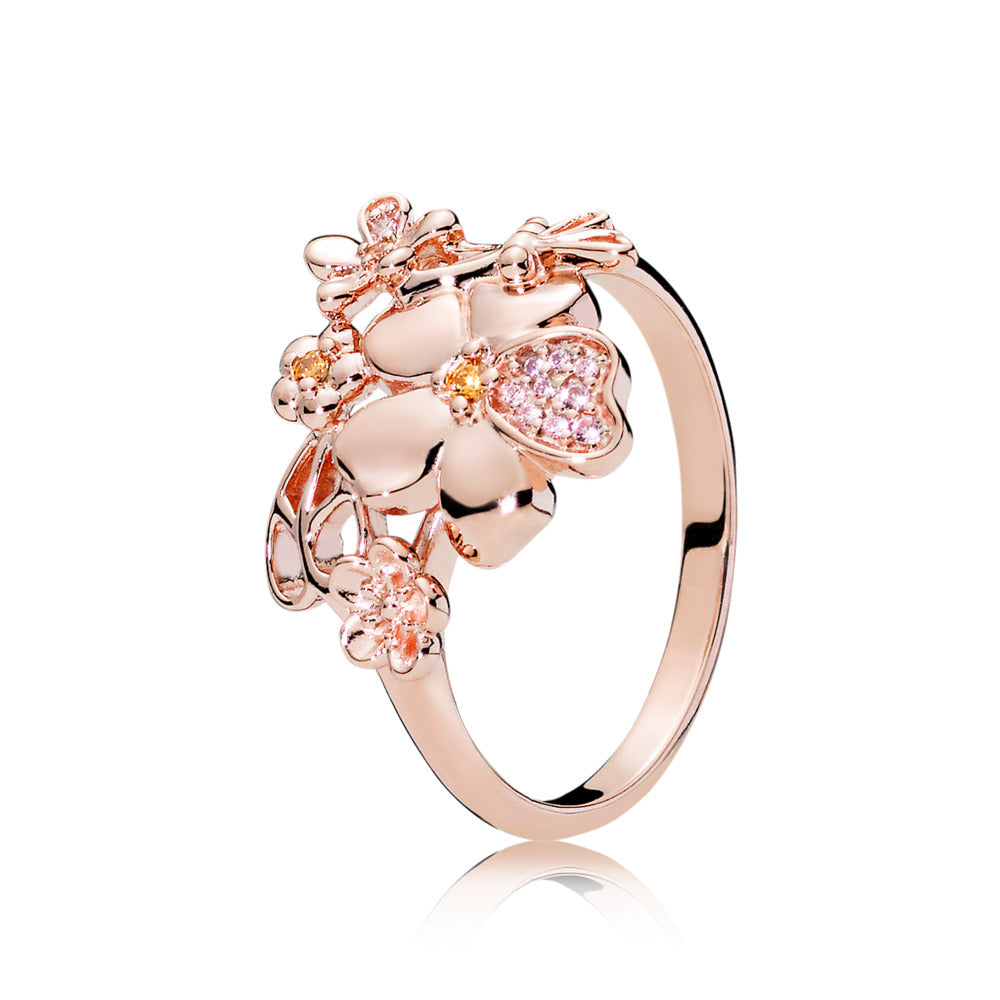 Wildflower Meadow, Pink Crystals & Multi-Colored CZ