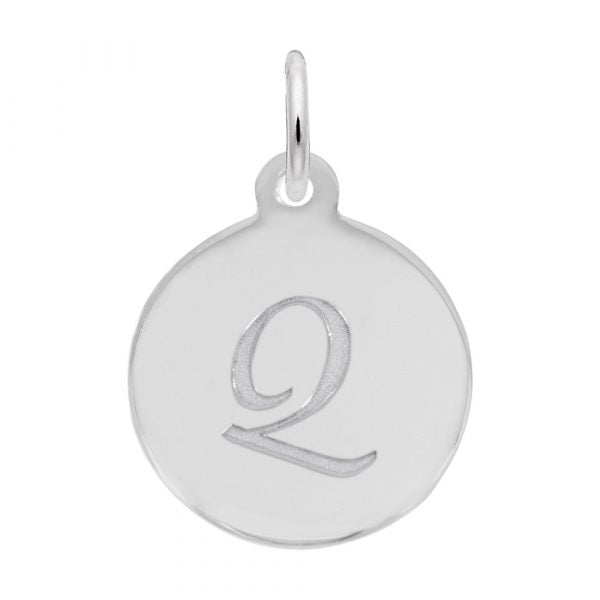 Rembrandt Sterling Silver Script Letter "Q" Initial.