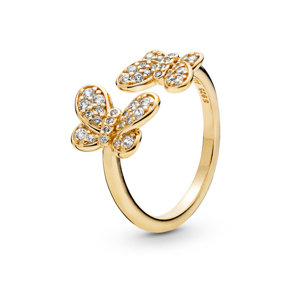 Dazzling Butterflies, Clear CZ