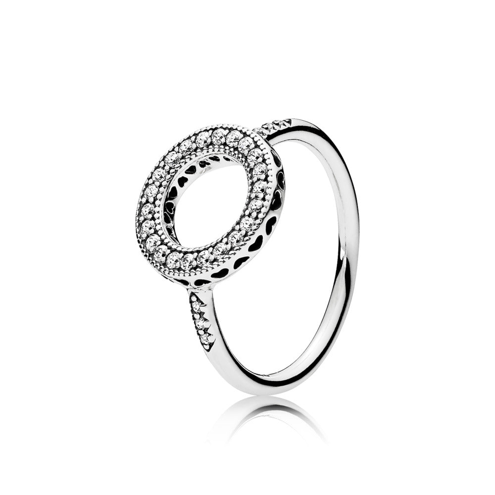 Sparkling Halo Ring