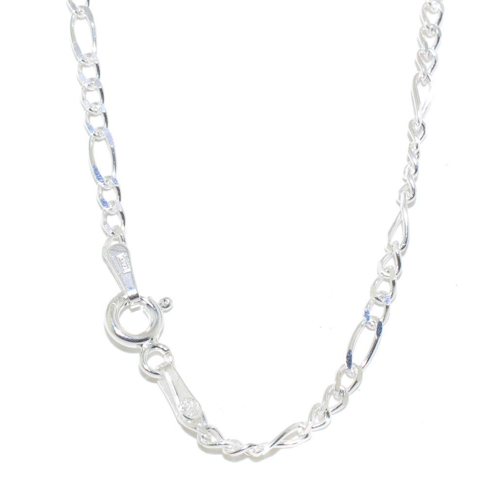 Sterling Silver 22" 2.5mm Figaro Chain.