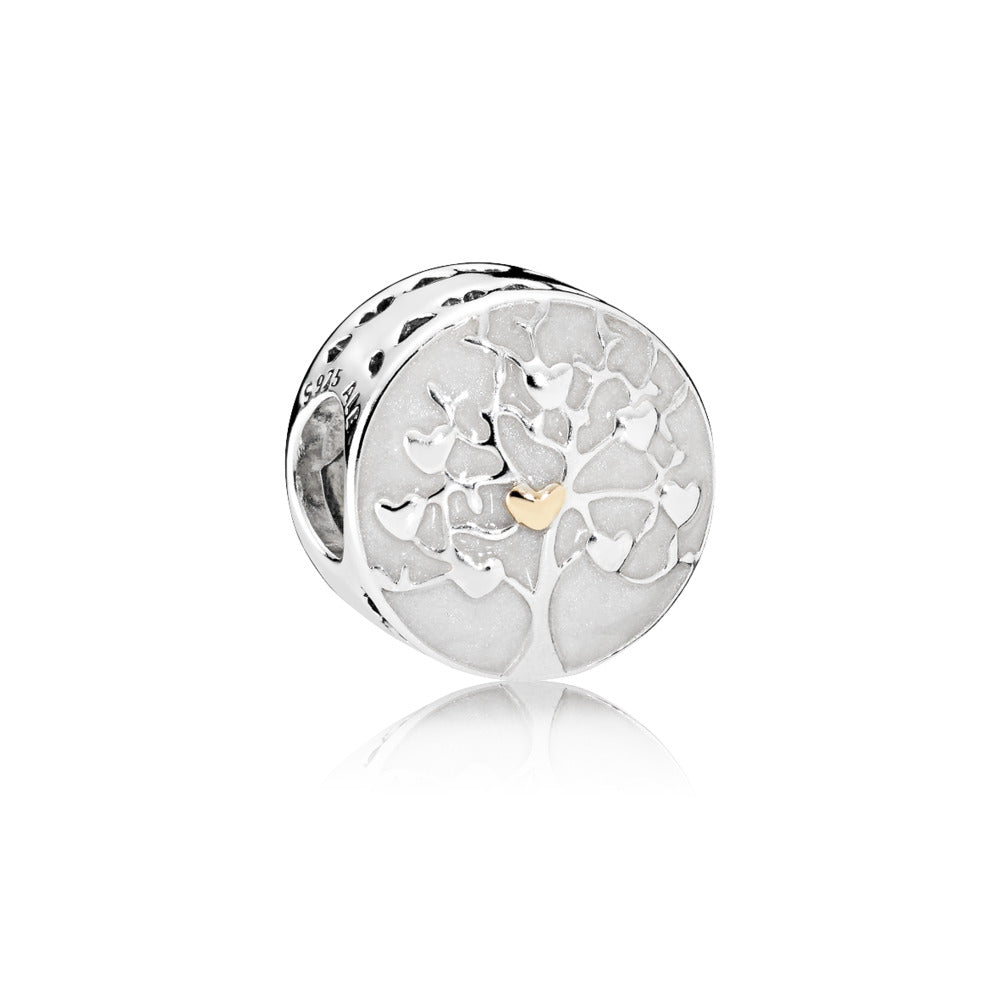 Tree of Hearts, Silver Enamel