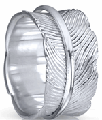 Terra Meditation Ring. Sterling Silver. Size 8.