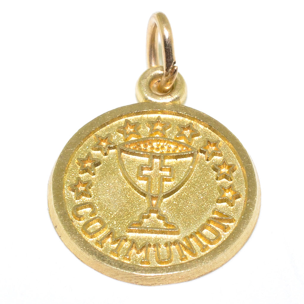 10KT Yellow Gold Communion Pendant.
