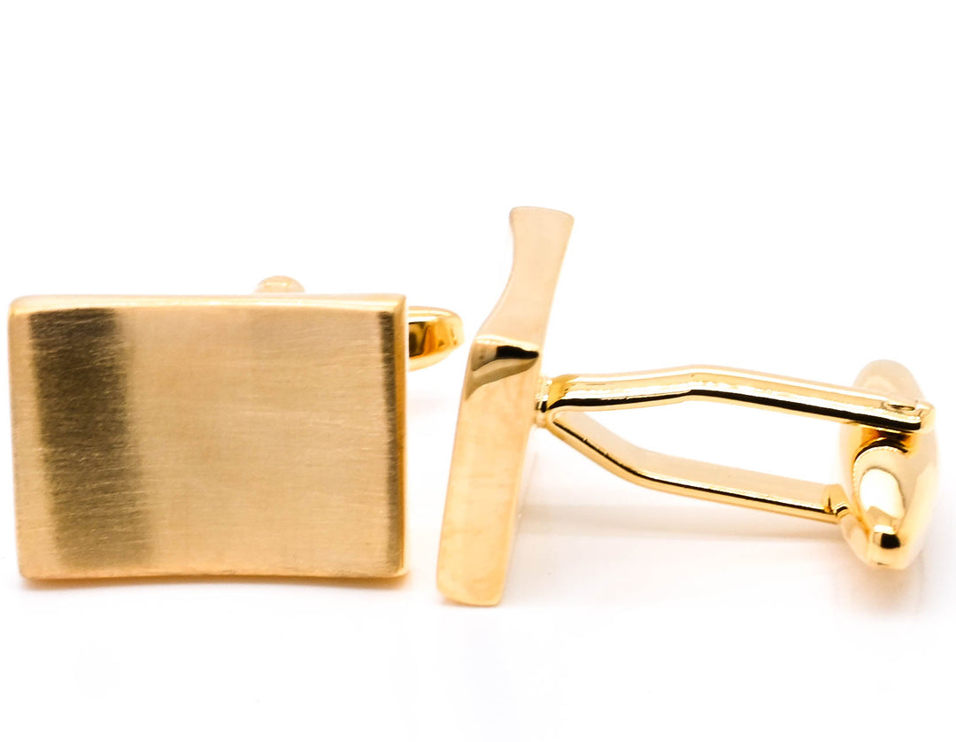Stainless steel IP Plated Brushed Finish Cuff Links.