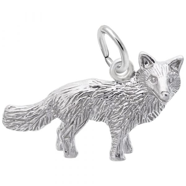 Rembrandt Sterling Silver Fox Charm.