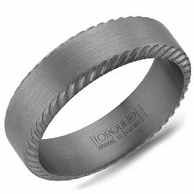 Torque Tantalum Wedding Band.