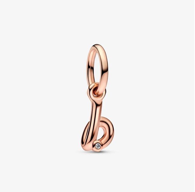 Pandora Letter B Script Alphabet Dangle Charm