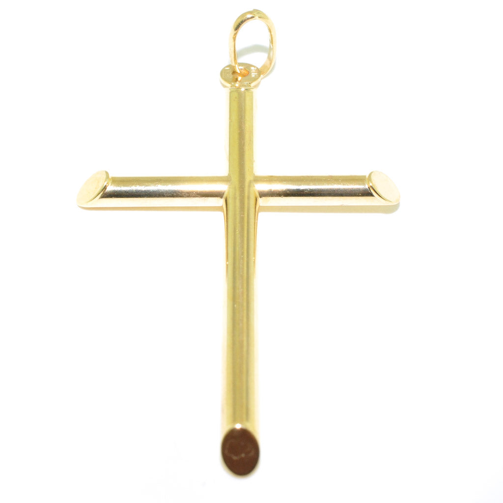 10KT Yellow Gold 50x30MM Cross Pendant.