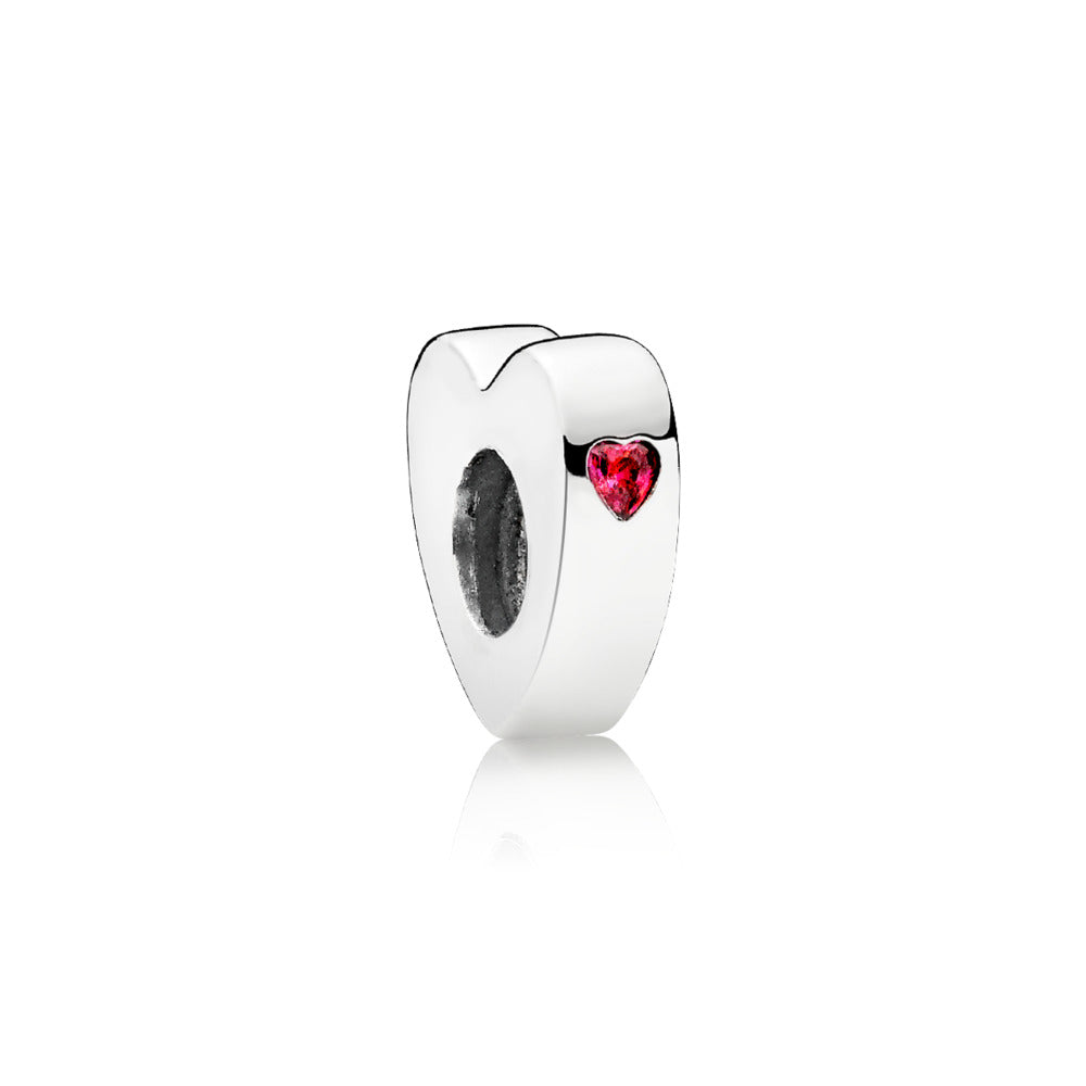Two Hearts, Red CZ