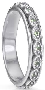 Renew, Meditation Ring, Sterling Silver, Peridot, Size 7.