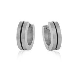 Italgem steel 12mm Huggies Earrings.