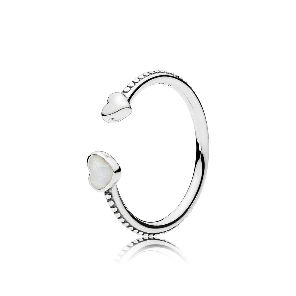Hearts of Love, Silver Enamel