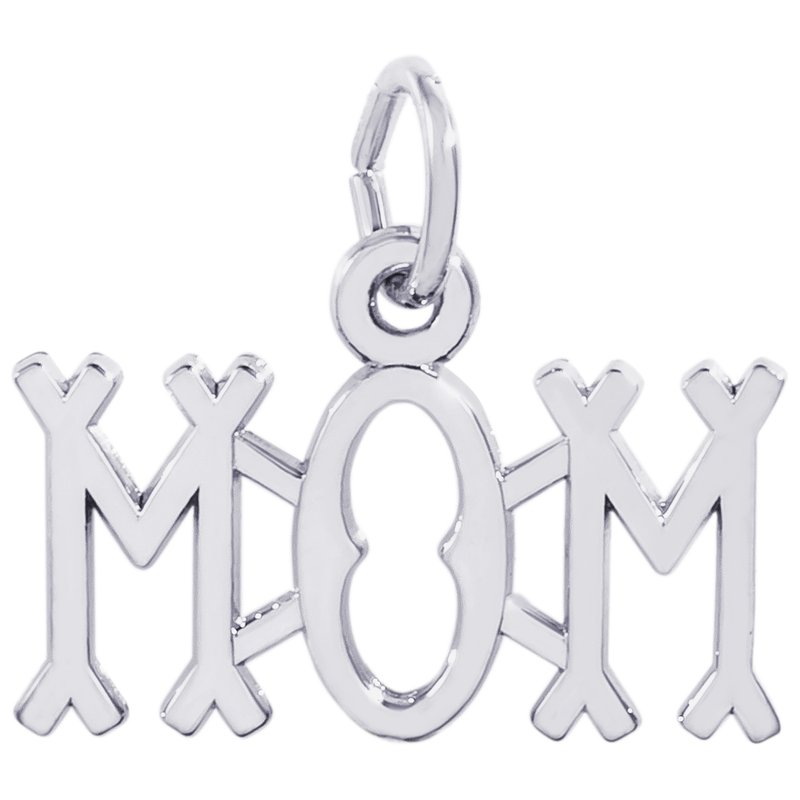 Rembrandt Sterling Silver Mom Charm.