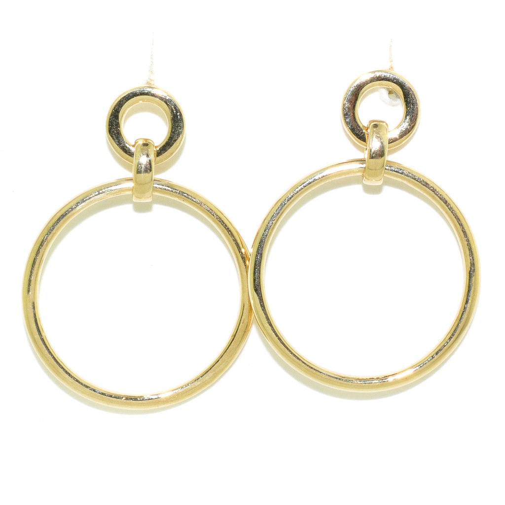 Belle & Jules 14KT Yellow Gold Dangle Earrings.